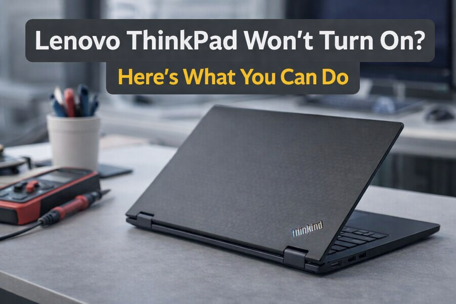 Lenovo ThinkPad Won't Turn On? Here’s What You Can Do
