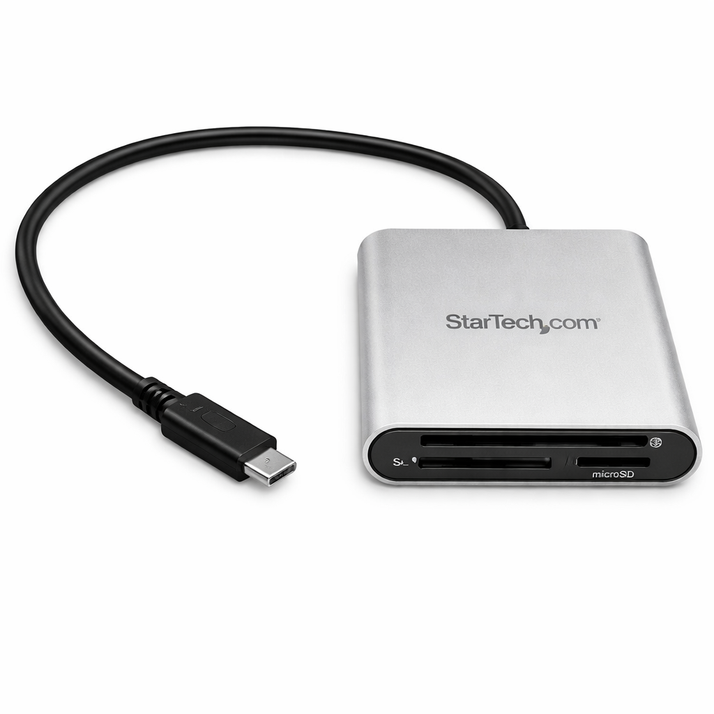 USB 3 Multi-Card Reader with USB C SD microSD