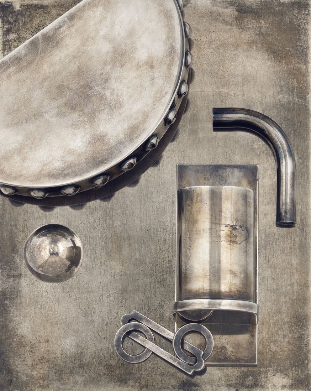 Metal Sample: Tarnished Pewter