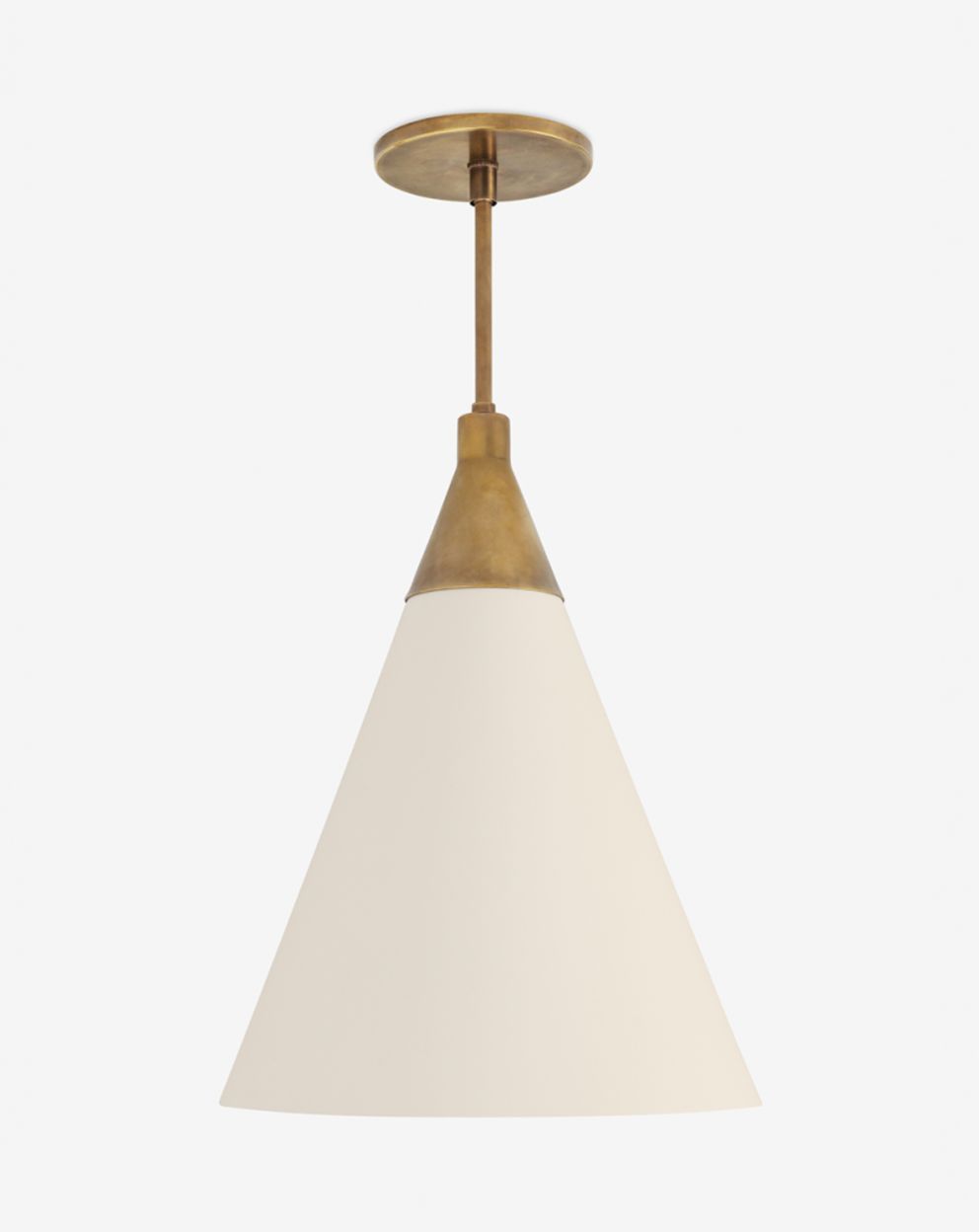 Shape Up Pendant - Cone (Brushed brass)