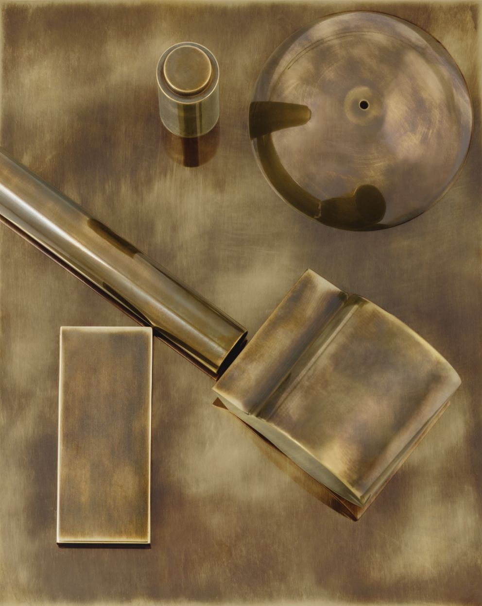 Metal Sample: Tarnished Brass