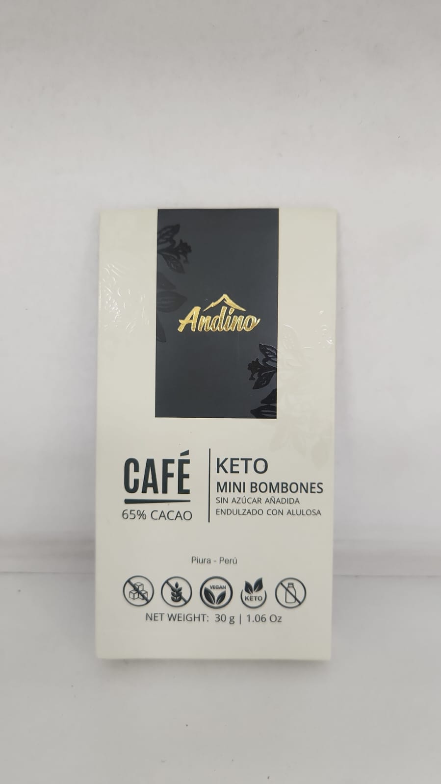 keto mini bombones cafe 65% cacao