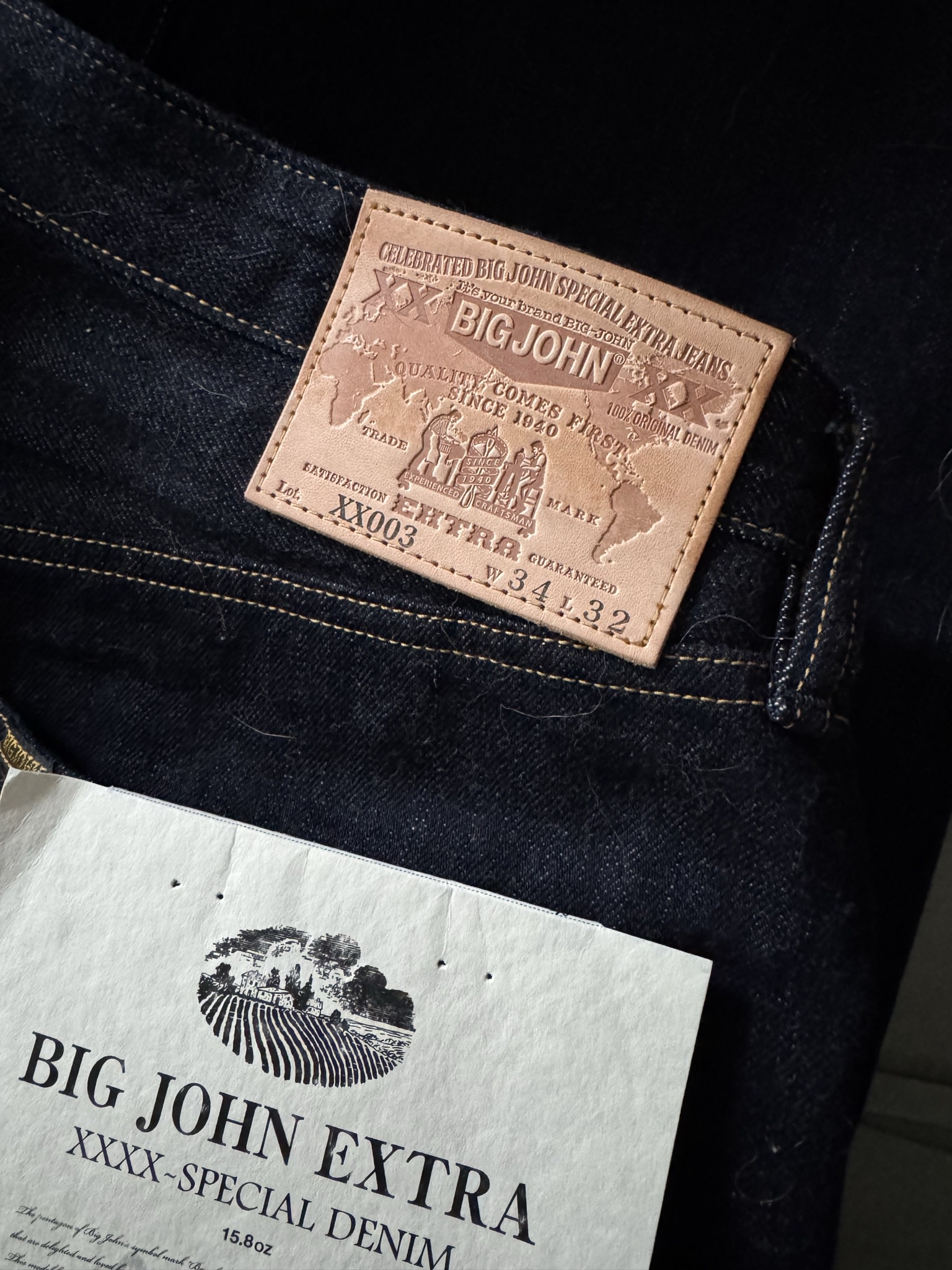 Big John 15.8OZ XXXX-EXTRA 5 Continent Organic Natural Indigo - XX003 WIDE