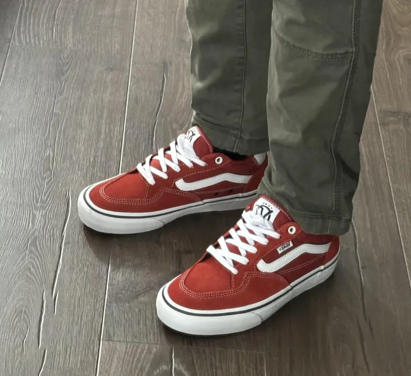 Vans Rowan Red&White with Double Lace