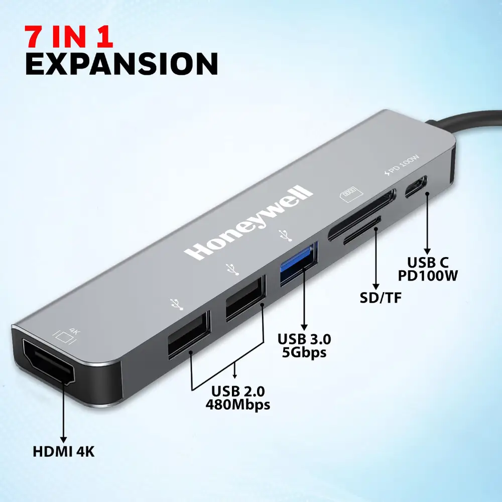 Honeywell 7-in-1 USB-C Docking Station image 2