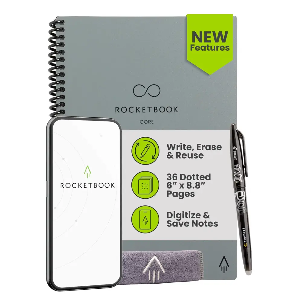 Rocketbook Core Next Gen Reusable Smart Notebook