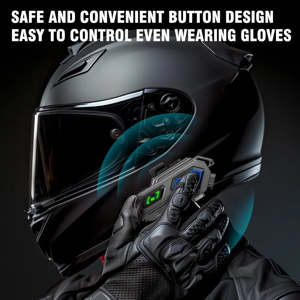EDYELL C8 Pro Motorcycle Bluetooth Headset image 3