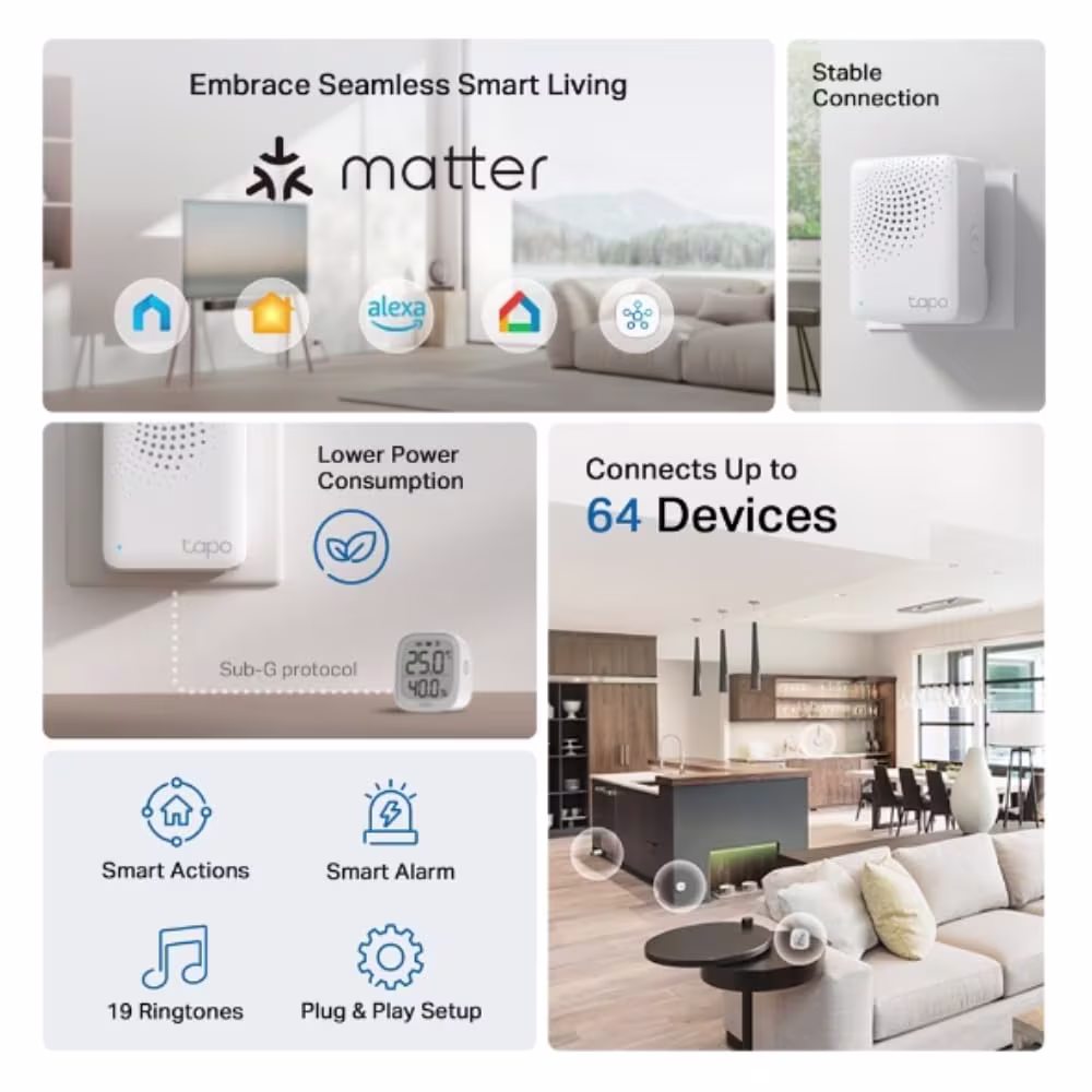 TP-Link Tapo H100 IoT Smart Hub with Chime image 2