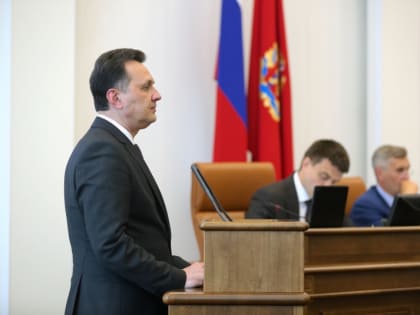 Сергей Верещагин отчитался перед депутатами Красноярского края