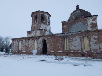 Началась консервация Богоявленского храма в селе Подсосное Красноярского края