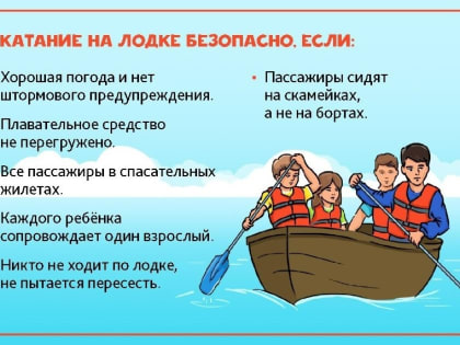 Правила безопасного пользования лодками и катерами.