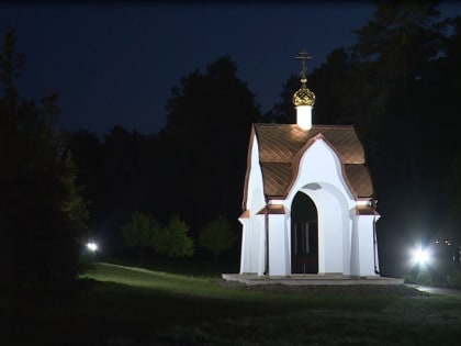Красноярцам продемонстрировали новую подсветку Успенского монастыря