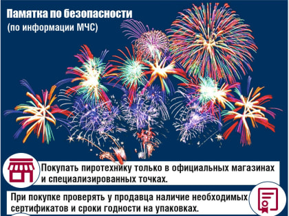 Правила безопасного использования фейерверков. 28.12.2024г.