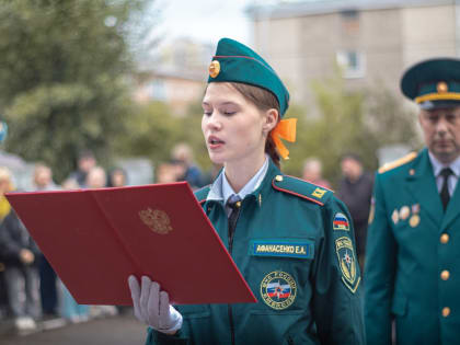 Студенты филиала академии и  ученики класса «МЧС-ресурс» принесли Клятвы верности призванию и долгу