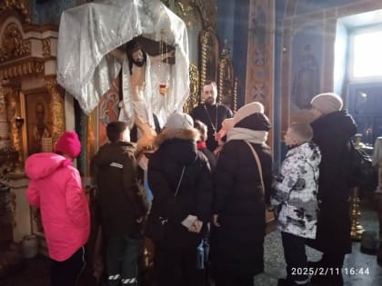 Урок ОРКСЭ для четвероклассников ачинской школы прошёл в Казанском соборе