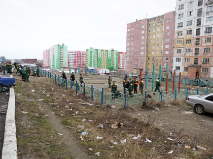 В Дудинке приступили к осуществлению благоустроительного проекта