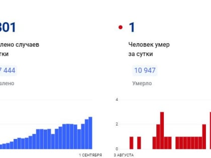 В Красноярском крае за сутки коронавирус обнаружен у 1 301 человека