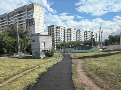 В рамках проекта «Есть контакт!» в районе улицы Копылова заасфальтировали пешеходный переход