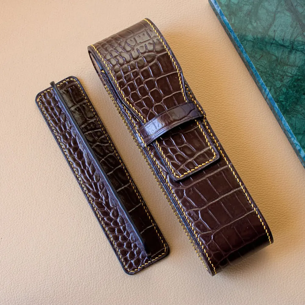 Custom Leather Fountain Pen Case