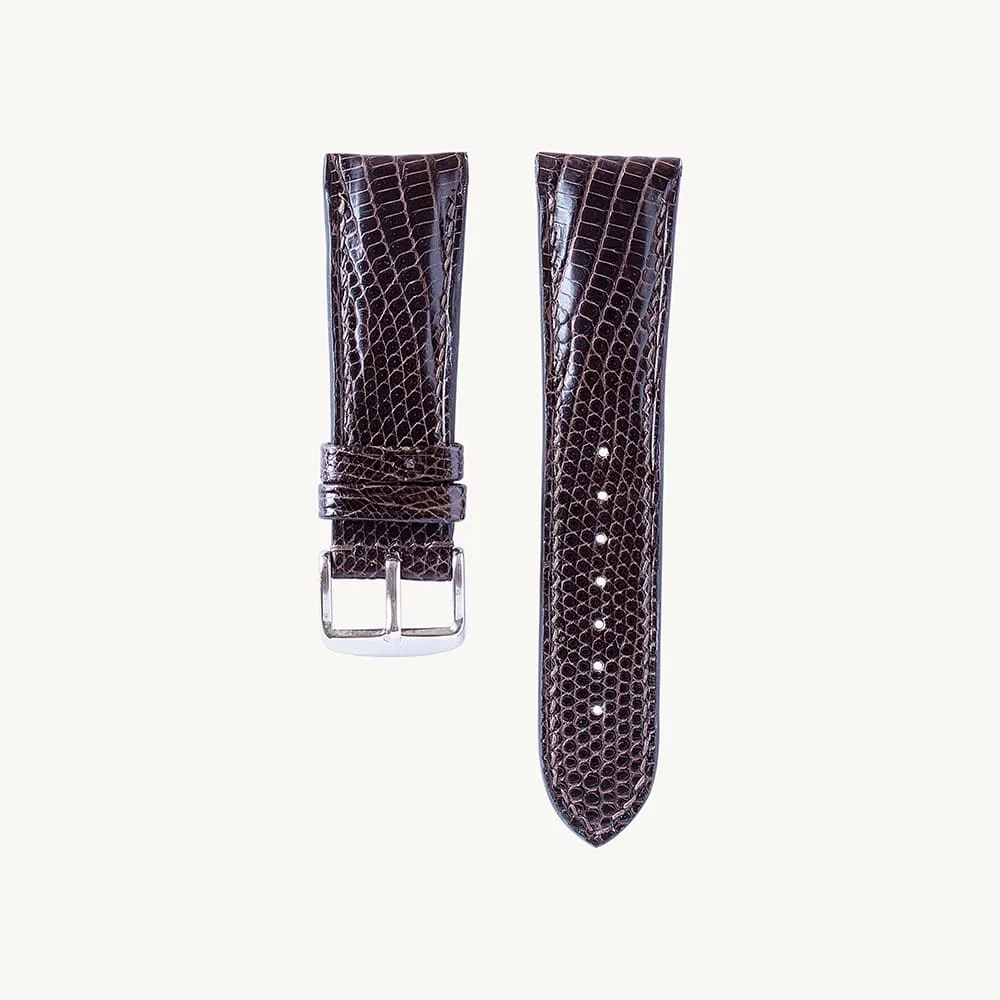 Dark Brown Lizard Watch Strap Dark Brown Lizard Watch Strap