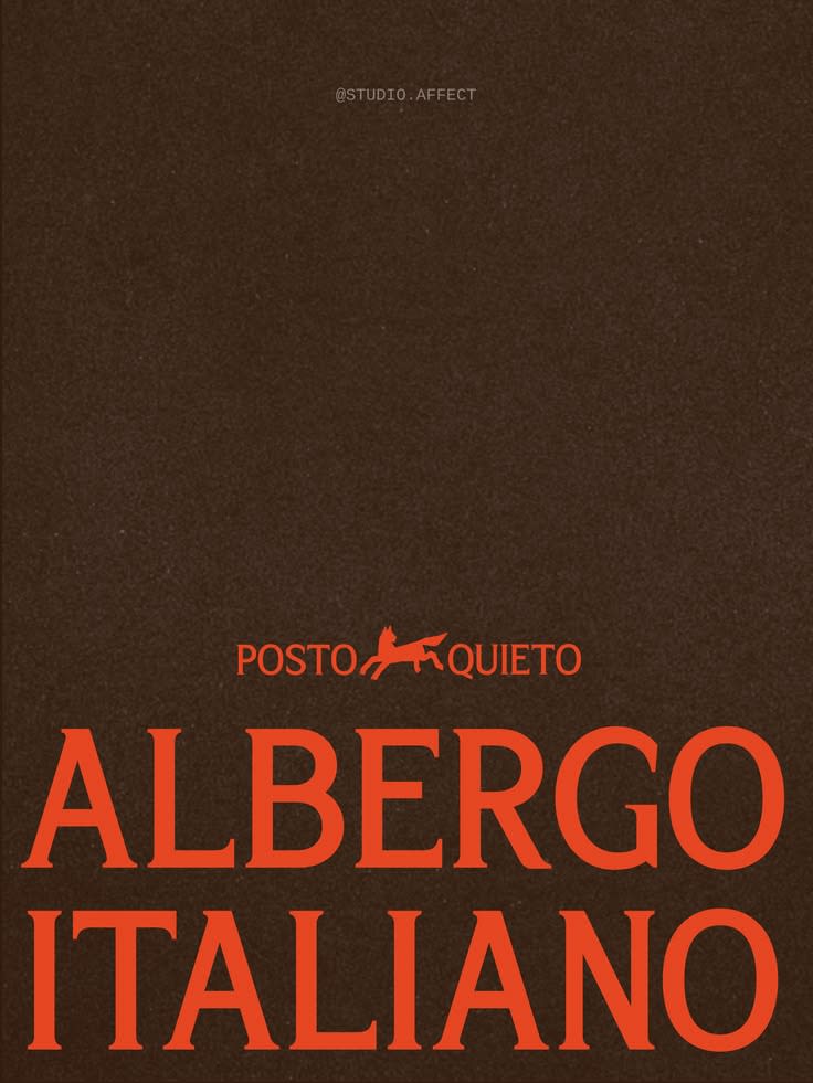 hotel branding premium | orange, brown | horse