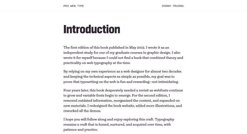 Pro Web Type by Donny Truong
