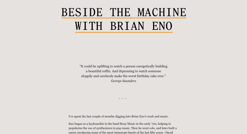 Frank Chimero · Beyond the Machine