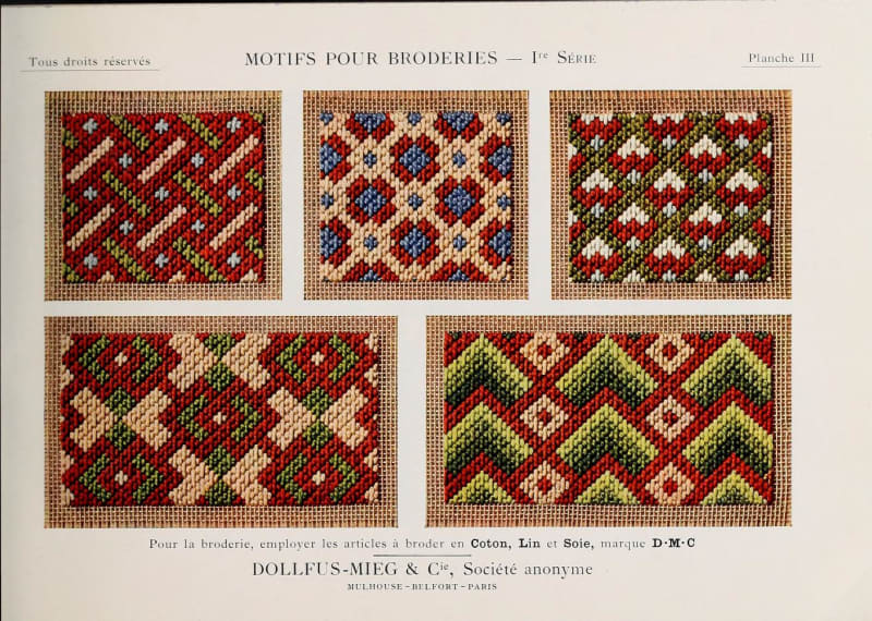 Motifs pour broderies : Dillmont, Thérèse de, 1846-1890 : Free Download, Borrow, and Streaming : Internet Archive