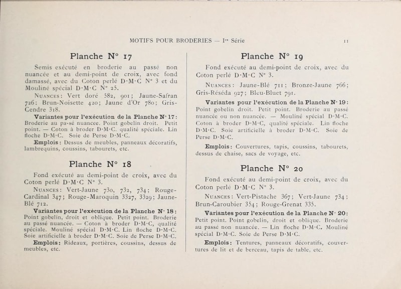 Motifs pour broderies : Dillmont, Thérèse de, 1846-1890 : Free Download, Borrow, and Streaming : Internet Archive