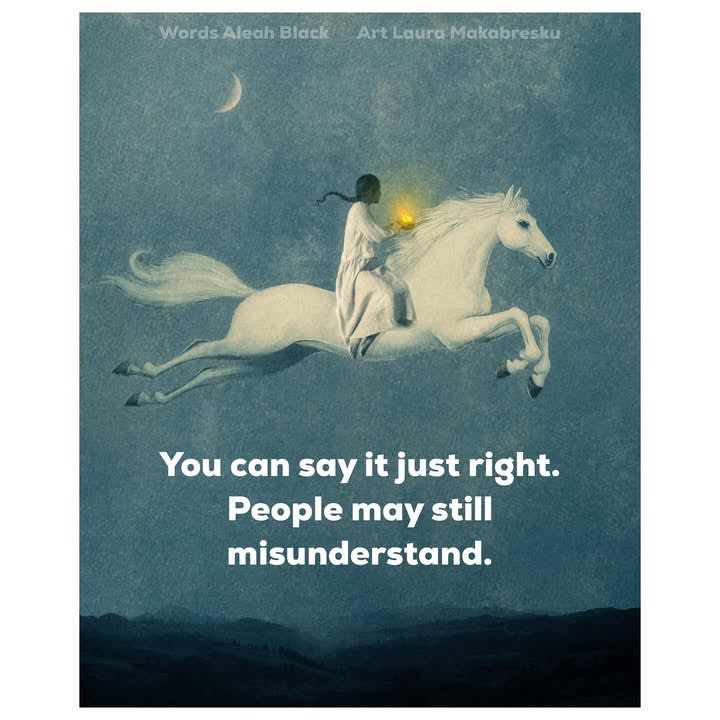 We need to be seen by community and loved ones. AND no one (