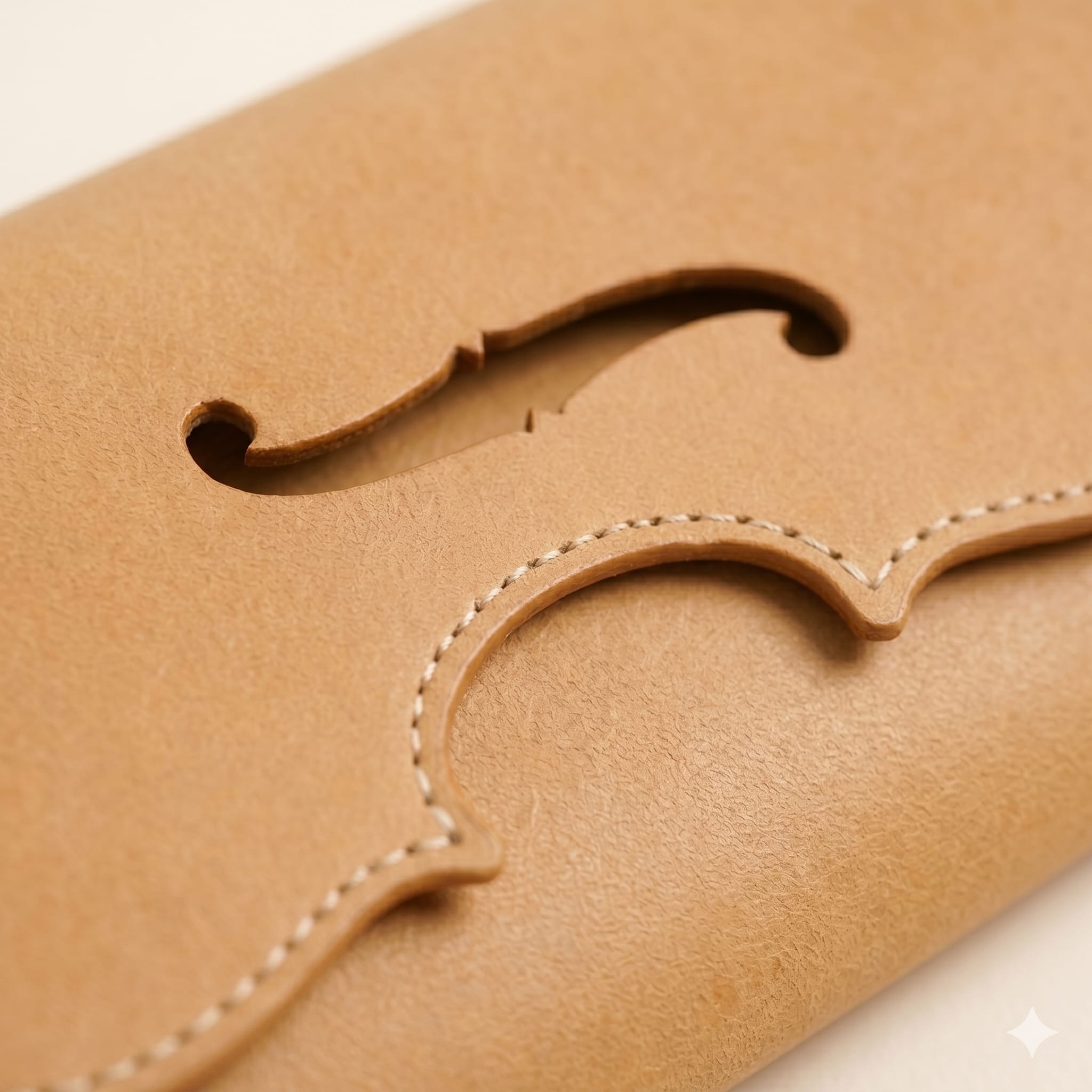 Handcrafted Structured Leather Clutch view 5