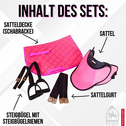 Vue 4 de Selle Équitation Enfant Débutant