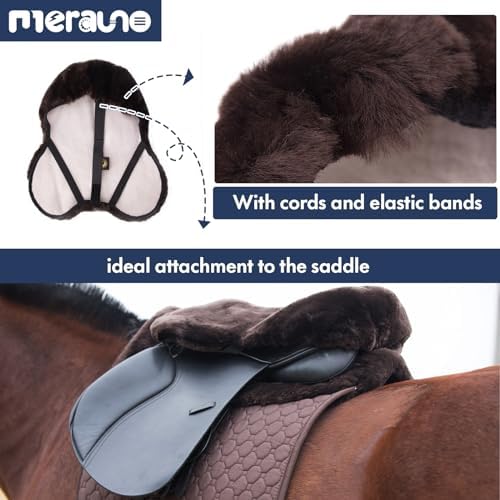 Vue 6 de Housse Selle Peau Mouton