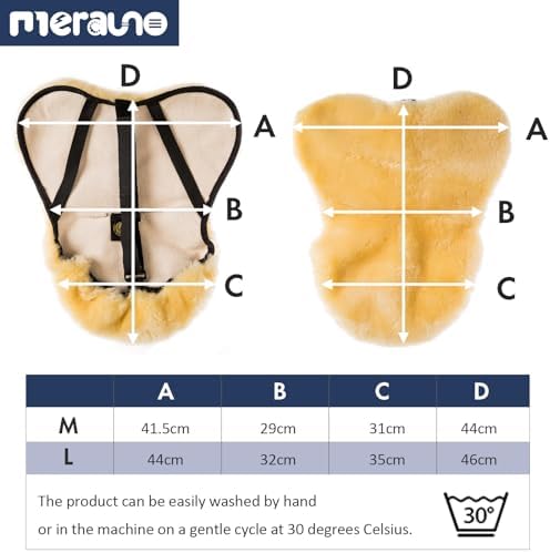 Vue 7 de Housse Selle Peau Mouton