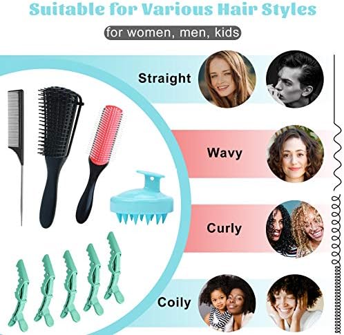 Vue 6 de Brosse Démêlante Massage Cheveux