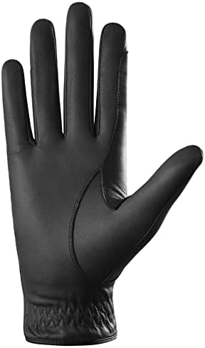 Vue 4 de Gants Équitation Cuir Véritable