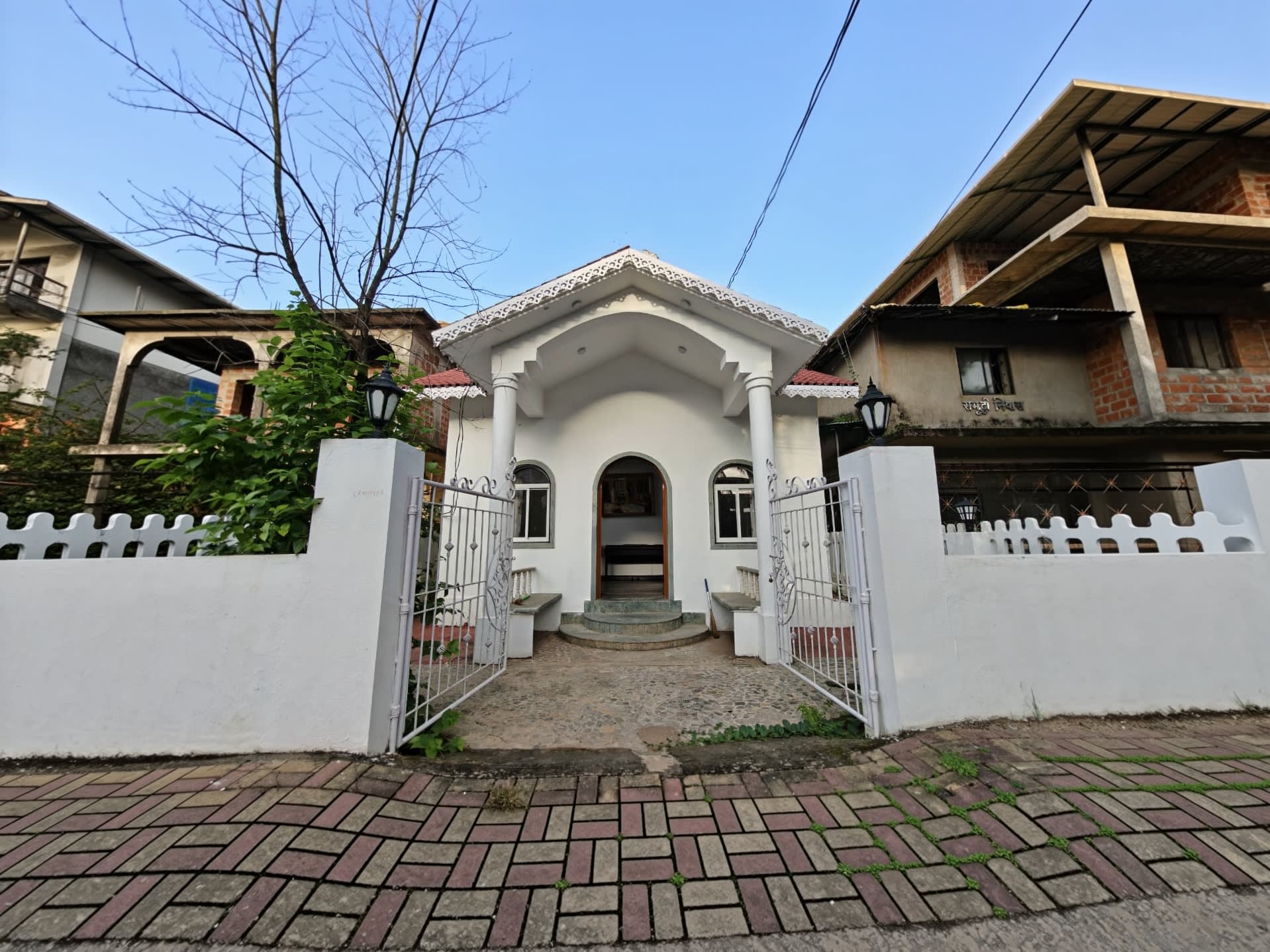 A quiet lane in Arambol, North Goa — the Konkan belt around the ANANTA villa