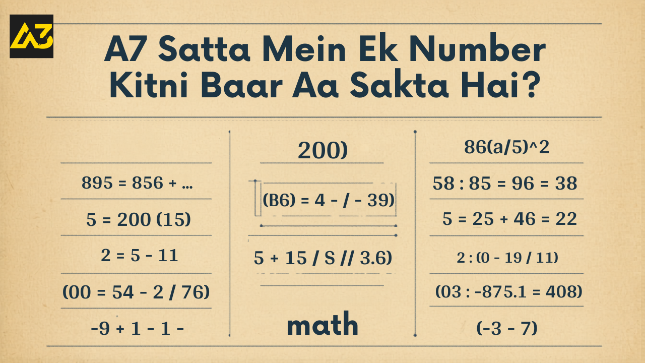 A3 Satta King Chart