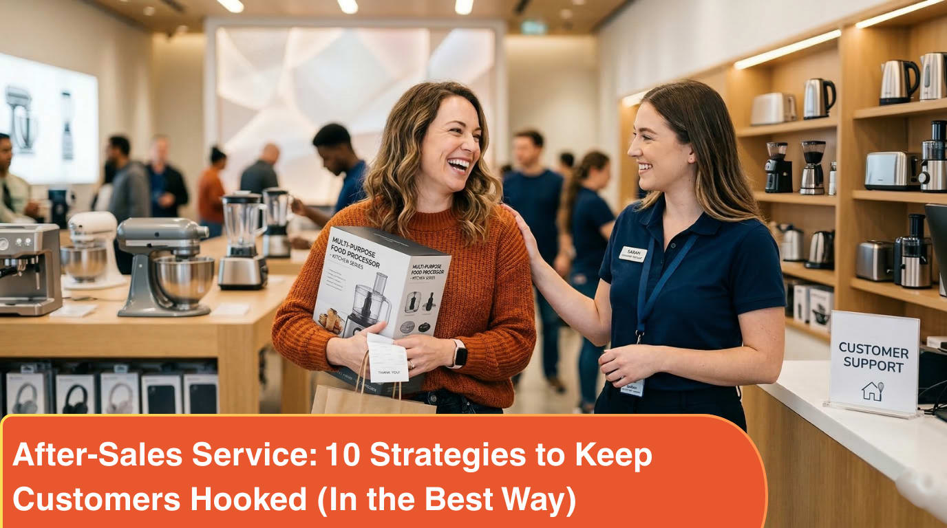 Header image for article: After-Sales Service: 10 Strategies to Keep Customers Hooked (In the Best Way)