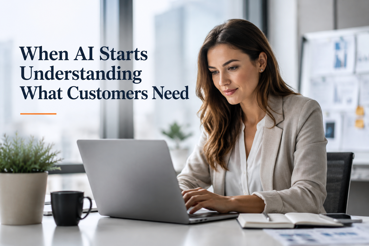 Header image for article: When AI Starts Understanding What Customers Need