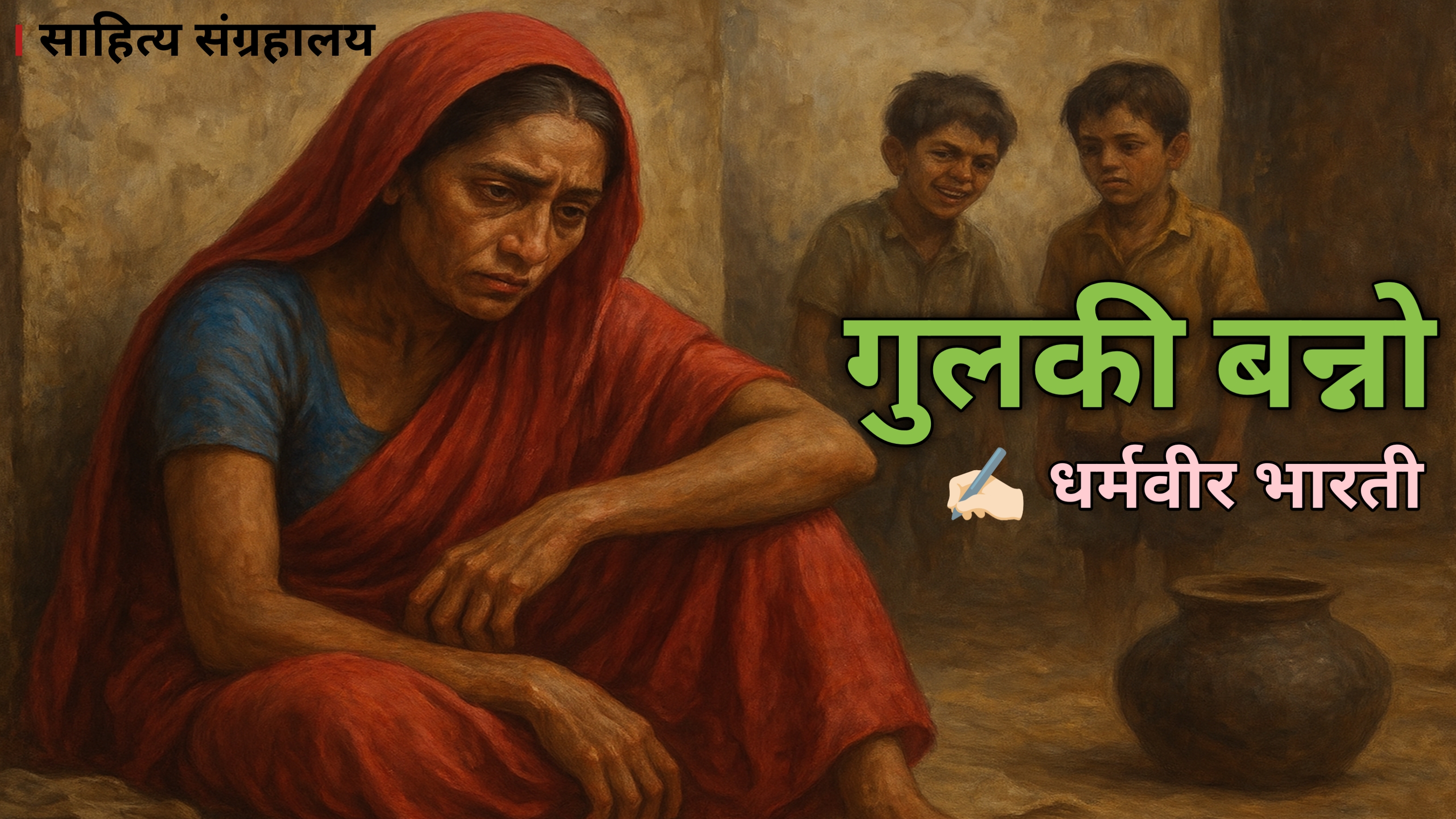 गुलकी बन्नो कहानी | धर्मवीर भारती | स्त्री संघर्ष और सामाजिक सच्चाई | साहित्य संग्रहालय