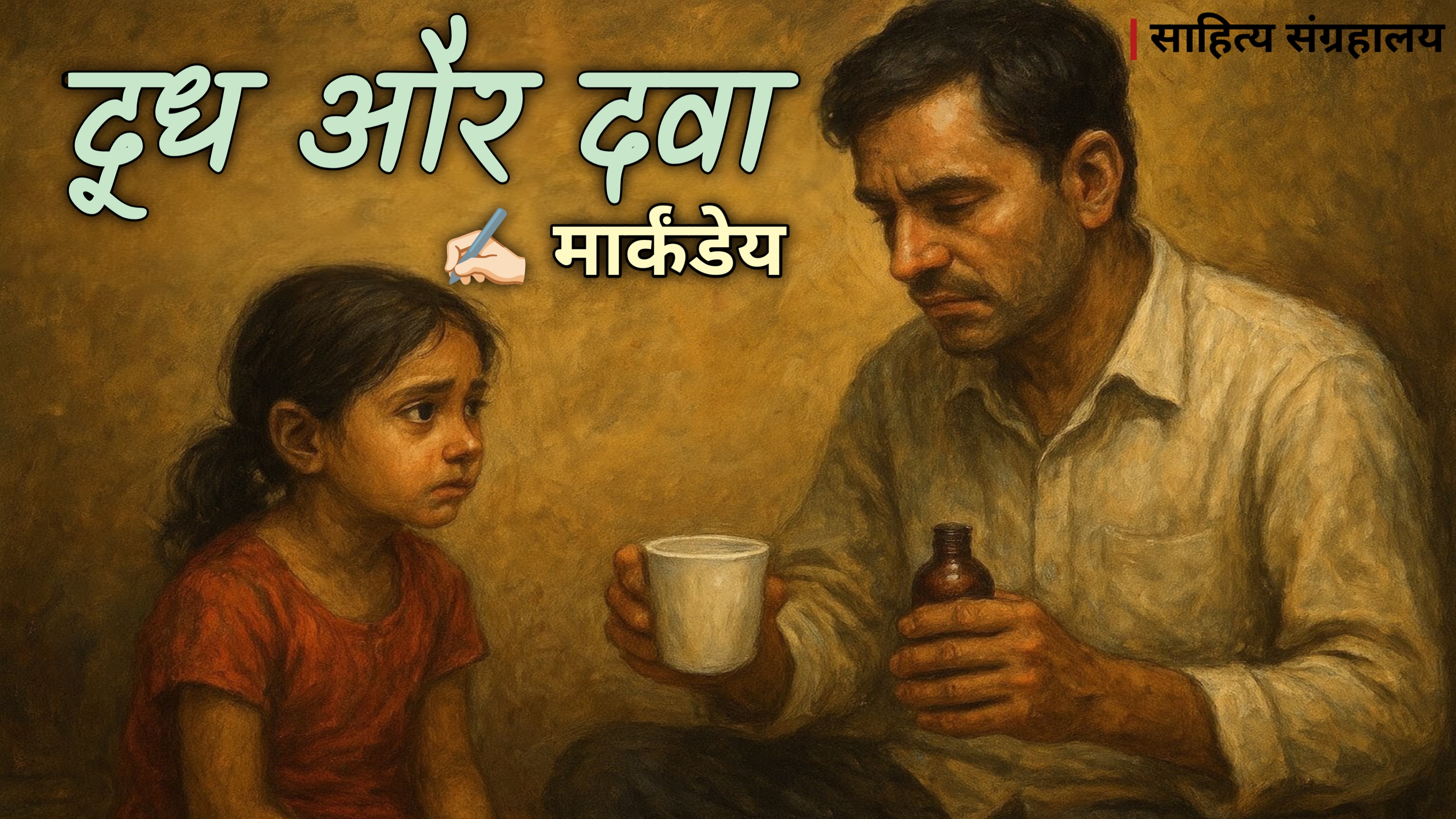 दूध और दवा कहानी | मार्कंडेय | जीवन की विडंबना और सामाजिक यथार्थ | साहित्य संग्रहालय