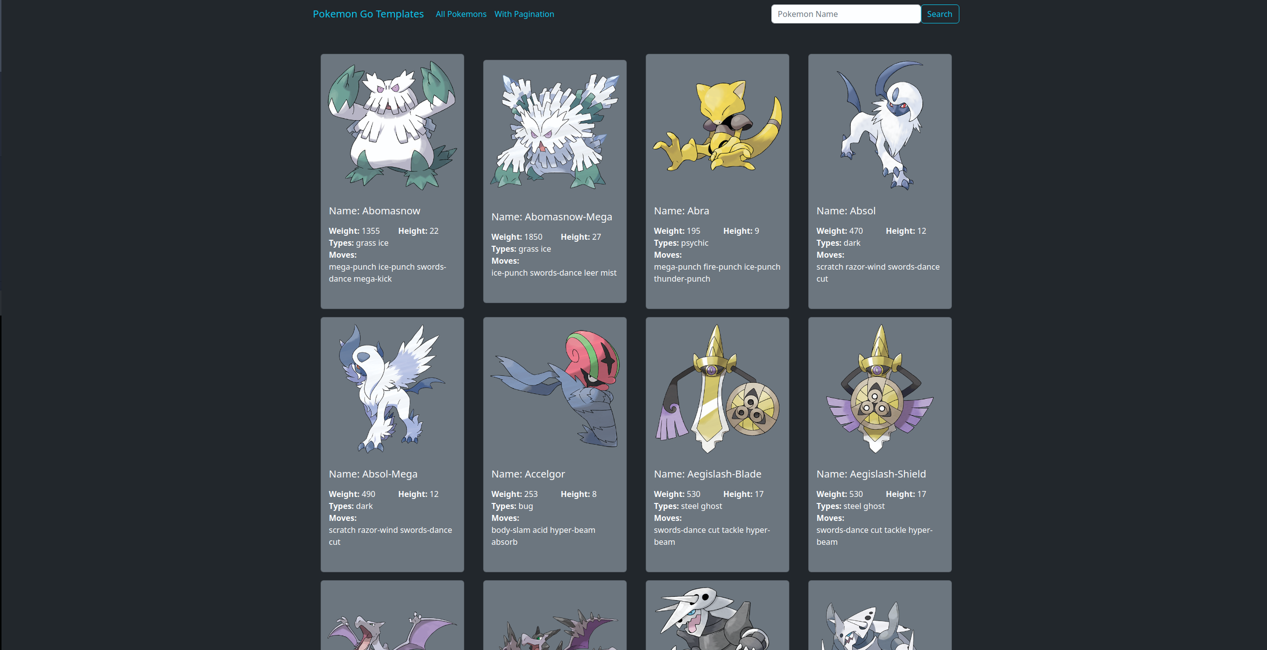 Pokemon GO Templates