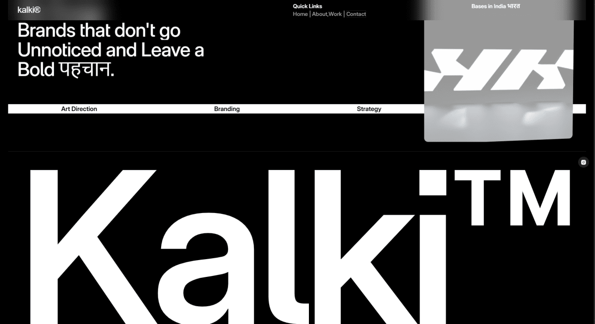 Kalki Studio branding