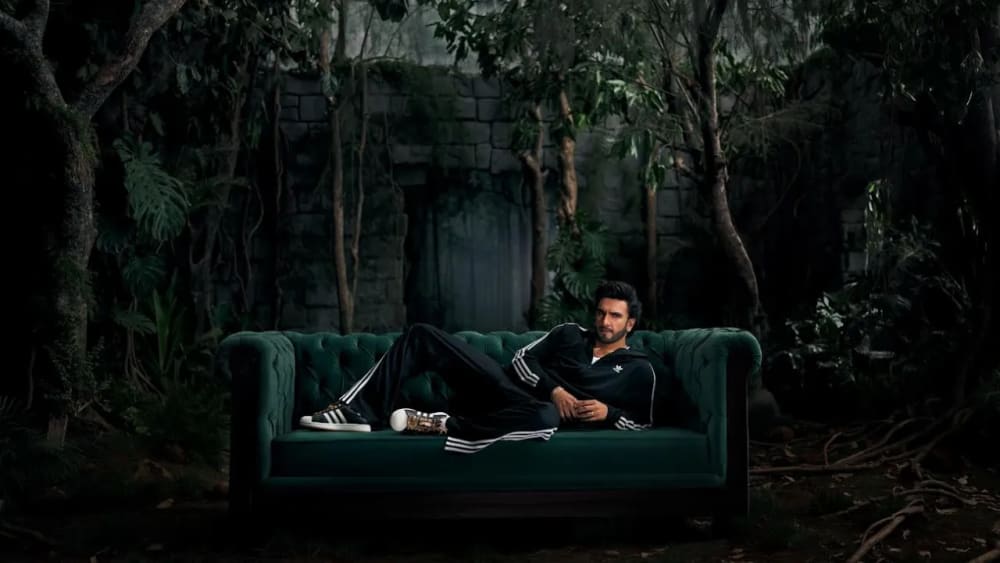Ranveer Singh x Adidas Originals Superstar India co-created collab 2026 with tiger print detailing