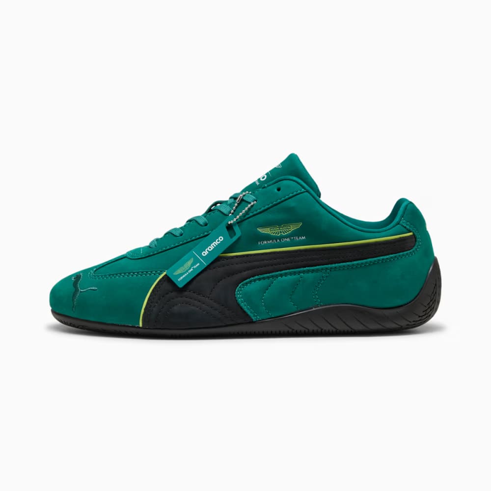 Puma x Aston Martin Aramco F1 Speedcat sneaker collaboration 2026