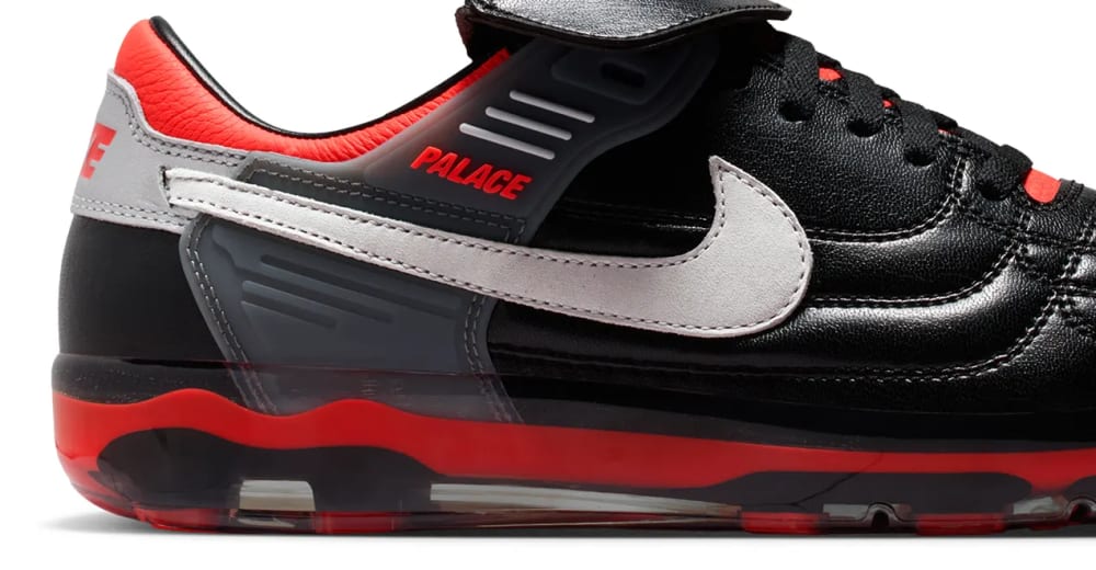 Palace x Nike Cryoshot Air Speed M black white crimson England X2 capsule June 2026