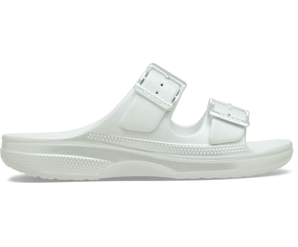 Crocs Classic Saturday Moonlight sandal with double metallic buckles, part of the Saturday line priced from Rs 3,495 in India