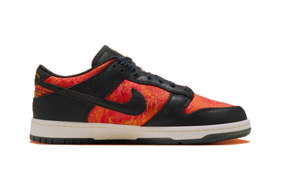 Nike Kobe Dunk Low Protro Mamba Eterno IQ3922-001 Anthracite Sundial with woven red and orange textile upper