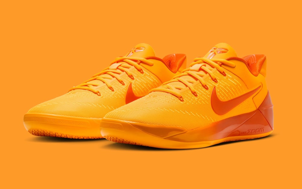 Nike Kobe A.D. Protro Mamba Eterno IO8233-800 in Laser Orange and Safety Orange with Zoom heel